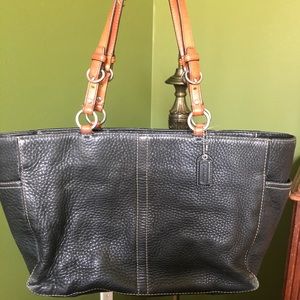 Black Leather Coach Bag